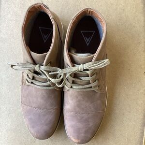 Unbranded brown vegan leather boots. Size 12